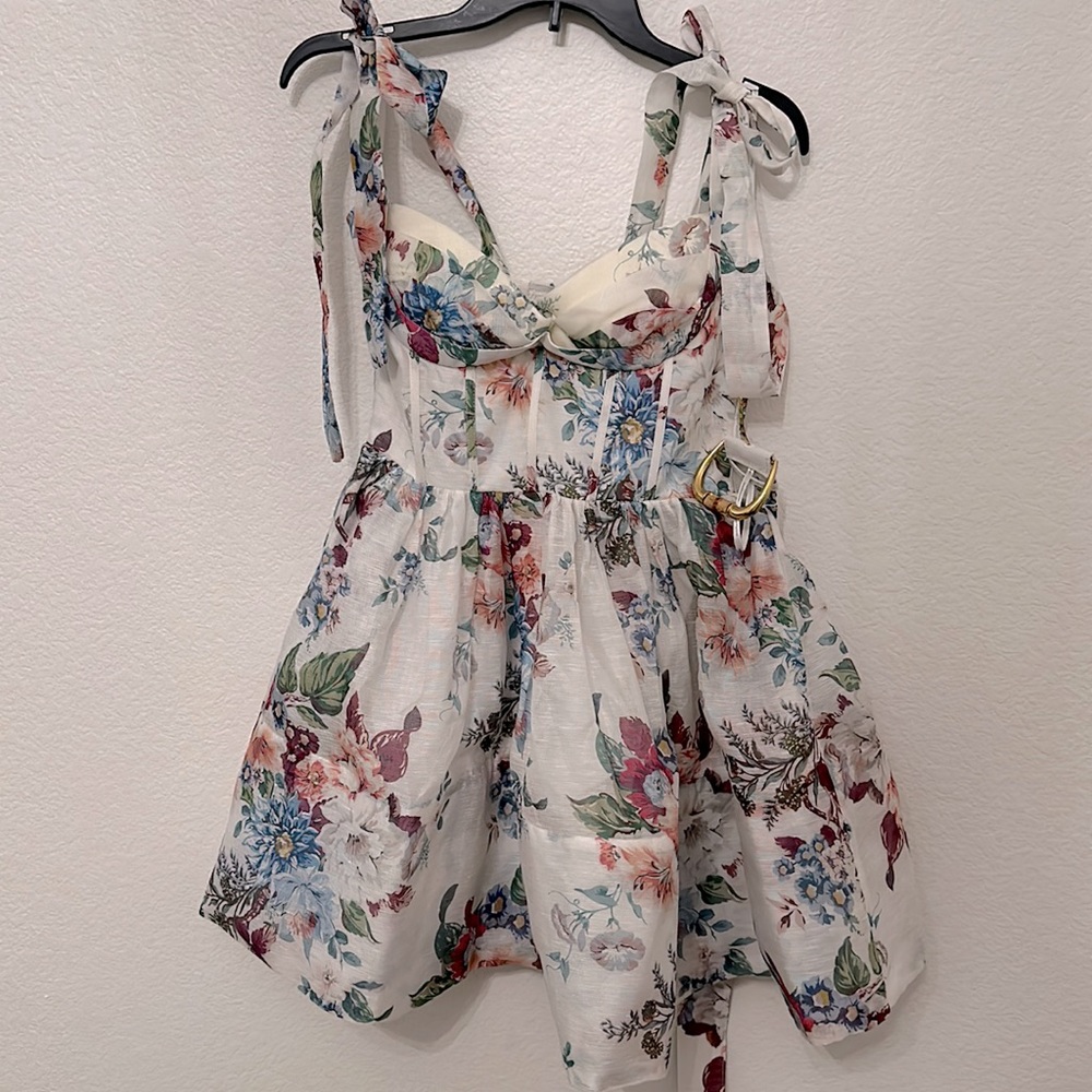 Zimmermann Floral Mini Dress - Multicolor